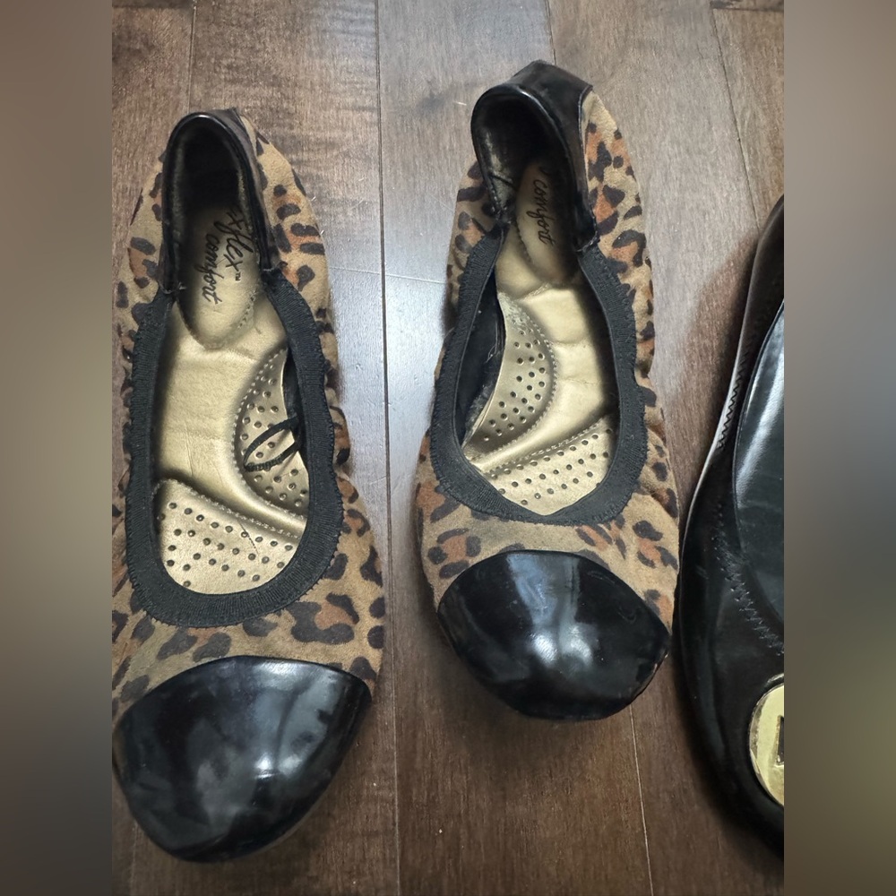 DexFlex Comfort Ballerinas sz 7 Animal print